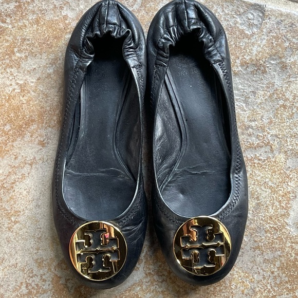 Tory Burch Black Reva Ballet Flats Size 7 - Picture 7 of 7
